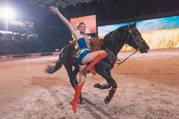 Grand Prix de Suède au Salon International du Cheval de Suède à Frie — Photo