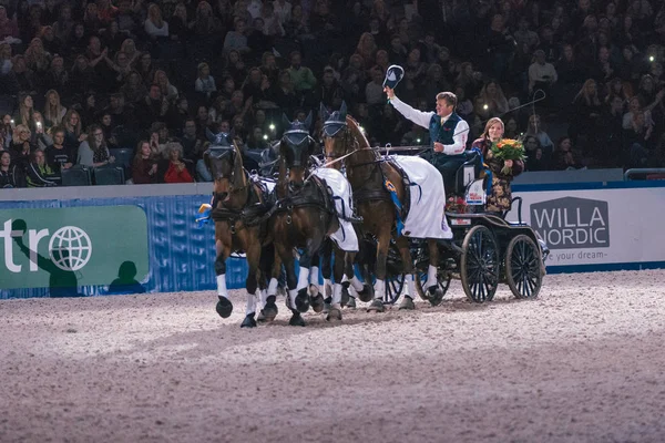 Siegerehrung mit Sieger Boyd beim Fei-Weltcup — Stockfoto