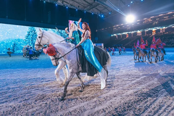 Julshow på Sweden International Horse Show på Friends — Stockfoto