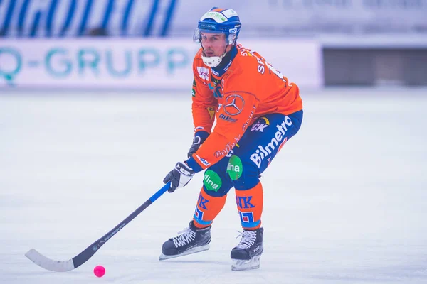 Anders Spinnars på Bandymatchen mellan Hammarby och Bollnäs — Stockfoto