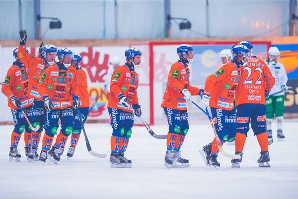 Bollnas skóre utkání v bandy hokeji hru mezi Hammarby a Bollnas — Stock fotografie