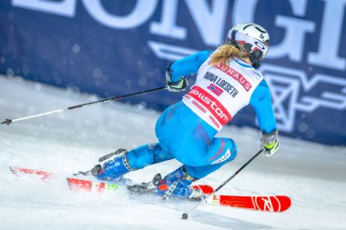 Nina Loeseth FIS paralel slalom şehir Event'de Hamm (Nor)
