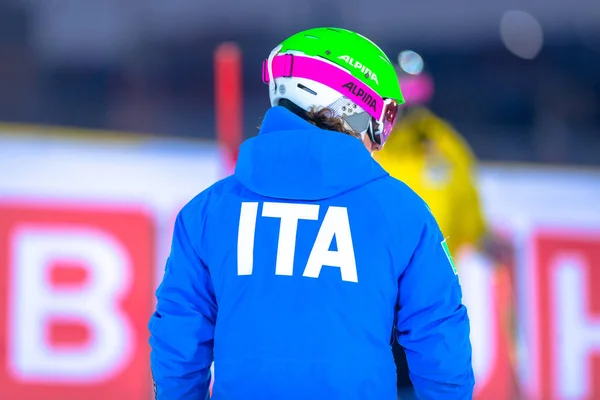 Chiara Costazza (Ita) kontrola kurz na sl Fis paralelní — Stock fotografie