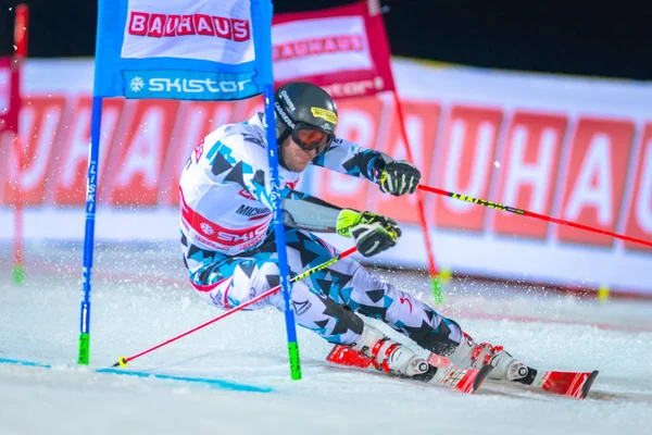 Michael Matt (AUS) en el evento FIS Parallel slalom city en Hamm — Foto de Stock