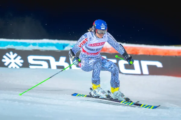 Verónica Vélez Zuzulova (SVK) en el FIS Parallel slalom city ev —  Fotos de Stock