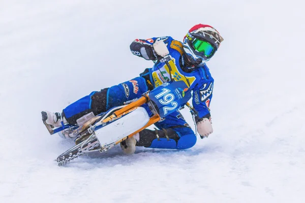 Iceracing Racers durante os campeonatos nacionais suecos em HZ — Fotografia de Stock