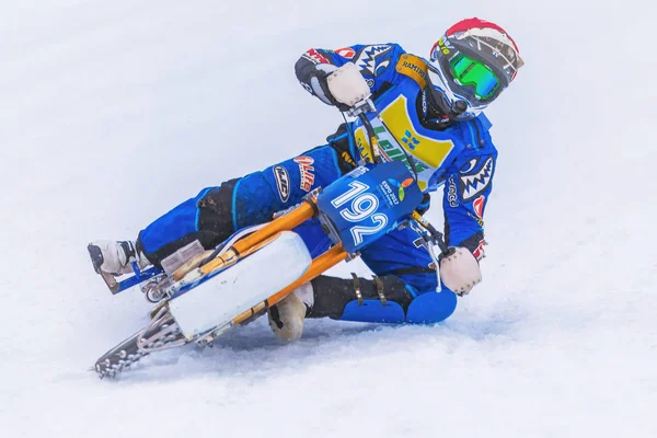 Iceracing гонщиків під час шведські національні чемпіонати на Гц — стокове фото