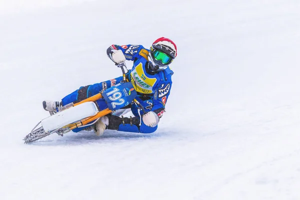 Iceracing Racers durante os campeonatos nacionais suecos em HZ — Fotografia de Stock