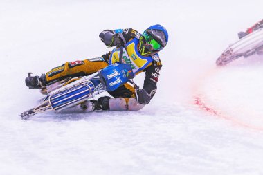 Iceracing yarışçılar Hz'de İsveç Ulusal Şampiyonası sırasında