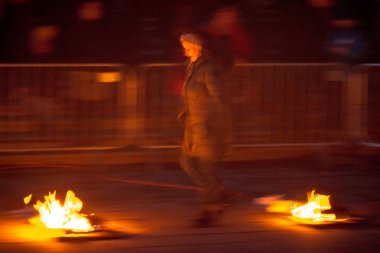Chaharshanbeh Soori veya celebr için bir yangın Festivali kutlamaları