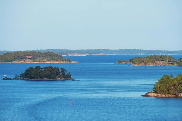 Arquipélago de Estocolmo visto do navio de passageiros — Fotografia de Stock