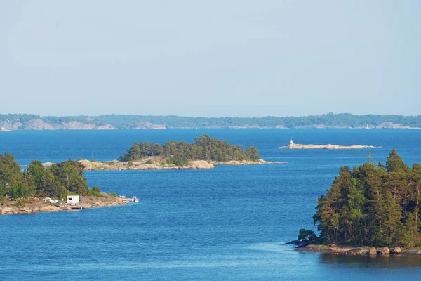 Skärgården i Stockholm sett från passagerarfartyg — Stockfoto