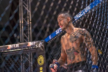 MMA mücadele Thomas Hytten vs Fernando Flores çift c arasında