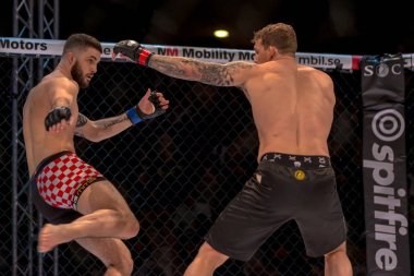 MMA mücadele Zvonimir Kralj vs Marthin Hamlet çift c arasında