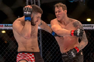 MMA mücadele Zvonimir Kralj vs Marthin Hamlet çift c arasında