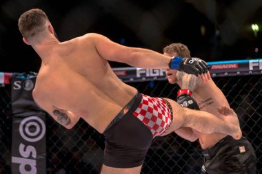 MMA mücadele Zvonimir Kralj vs Marthin Hamlet çift c arasında