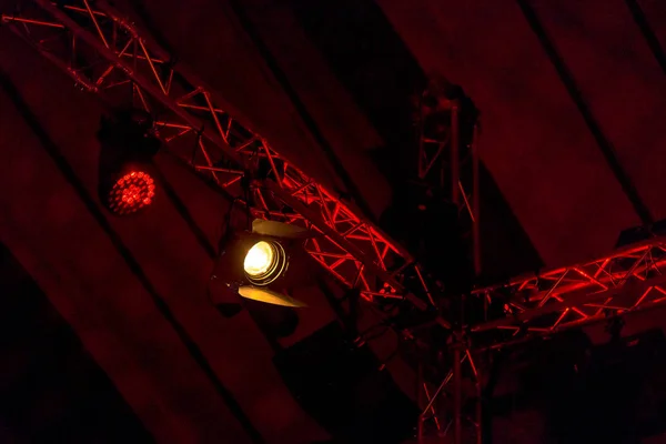 Точкові світильники на покращений виклик 15 в Eriksdalshallen в Stockh — стокове фото