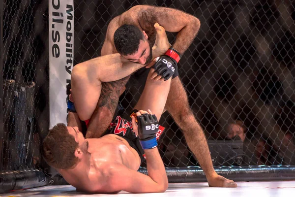 MMA luta entre no Desafio Superior 15 em Eriksdalshallen em — Fotografia de Stock