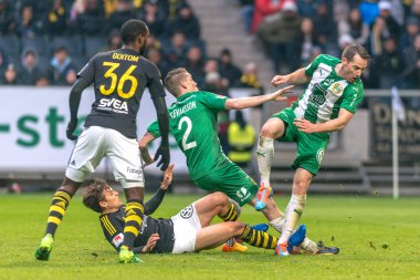 AIK ve inci, Hammarby If arasında derby maçında eray Goitom