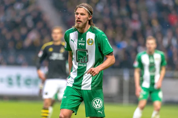 Bjorn Paulsen no jogo derby entre AIK e Hammarby IF em t — Fotografia de Stock