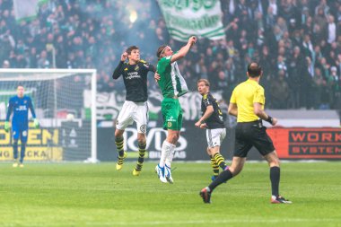 AIK ve Hammarby If F Ulusal Stadyumu'nda arasında Derby oyunu
