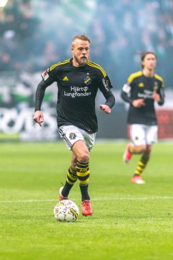 AIK ve Hammarby If F Ulusal Stadyumu'nda arasında Derby oyunu
