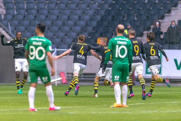 AIK derby maçı Hammarb, Nils Johansson puanları — Stok fotoğraf