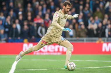 Andreas Isaksson Djurg arasındaki maç Top dışarı tekmeleme