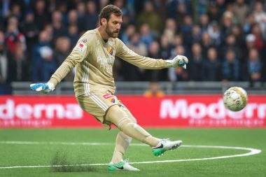 Andreas Isaksson Djurg arasındaki maç Top dışarı tekmeleme