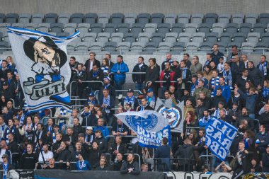 IFK Göteborg destekçileri Djurgarden Eğer ve ben arasında maç