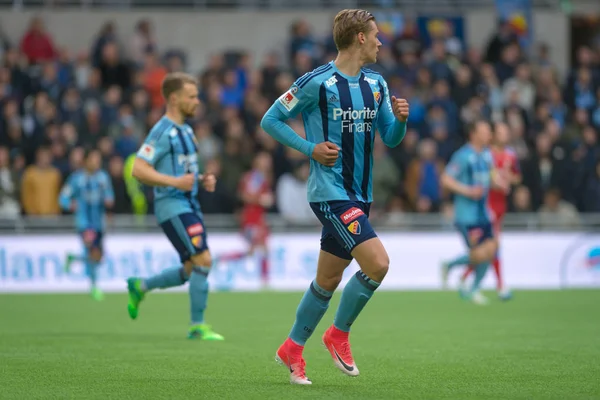 Jogo entre Djurgarden IF e IFK Goteborg na arena Tele2 — Fotografia de Stock