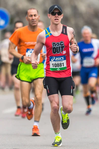 Runners at the start of Stockholm Marathon — Stock Photo, Image