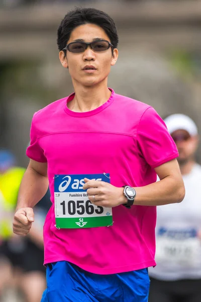 Runners at the start of Stockholm Marathon — Stock Photo, Image