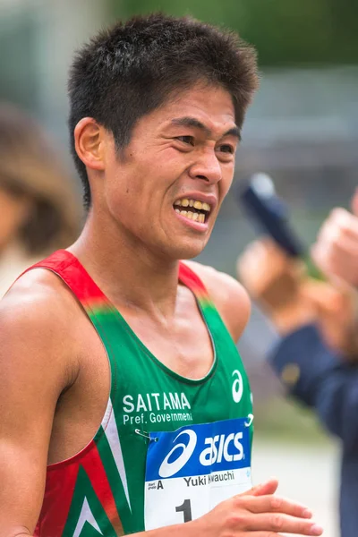 Yuki Kawauchi (JPN) at the Stockholm Marathon — Stock Photo, Image