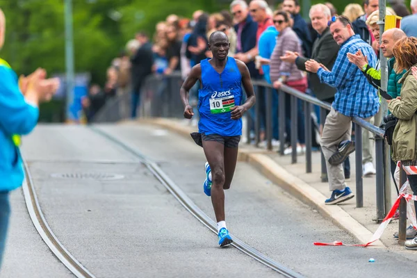 Michael Kipyego (KEN) at the Stockholm Marathon — Stock Photo, Image