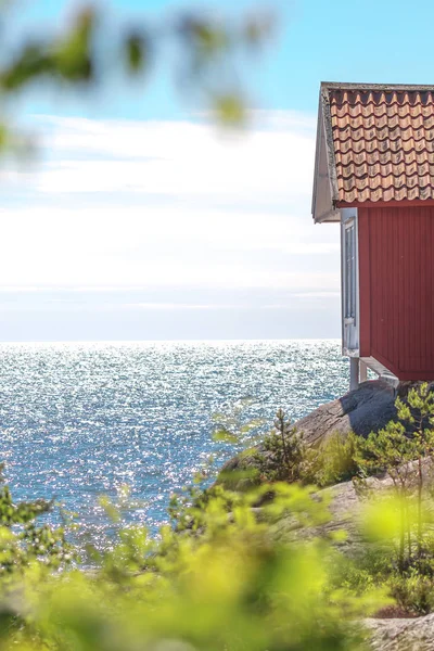 La cabane d'écriture Albert Engstrom au bord de Grissl — Photo