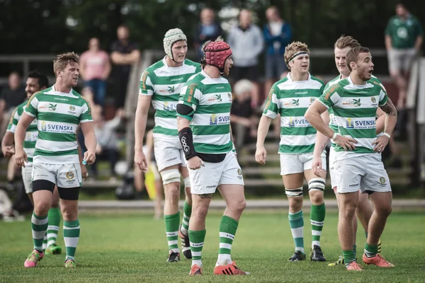 Rugby game between Hammarby IF and Stockholm Exiles at Arstafalt — Stock Photo, Image