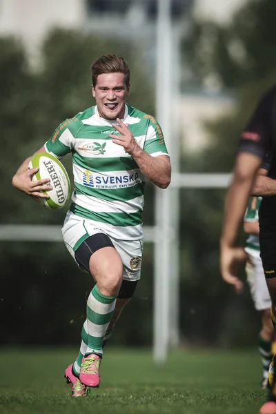 Rugby gra między Hammarby If i wygnańców Sztokholm w Arstafalt — Zdjęcie stockowe