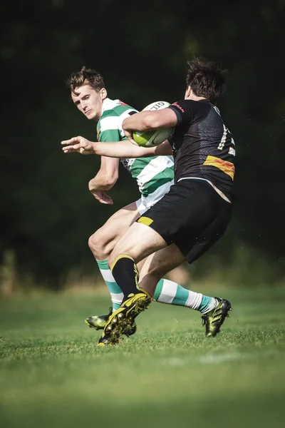 Jogo de rugby entre Hammarby IF e Estocolmo Exilados em Arstafalt — Fotografia de Stock