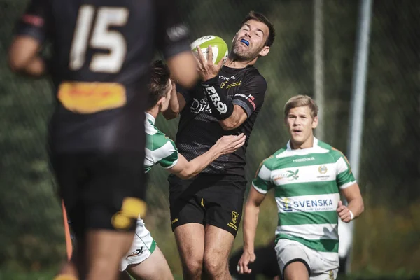Rugby game between Hammarby IF and Stockholm Exiles at Arstafalt — Stock Photo, Image