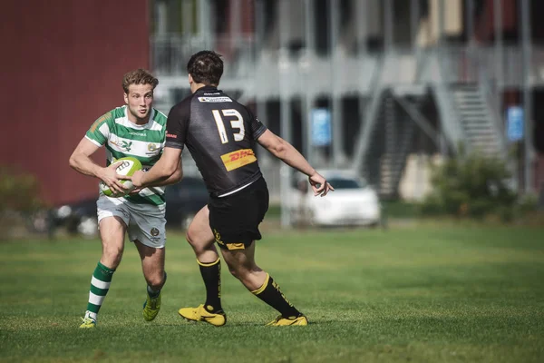 Rugby game between Hammarby IF and Stockholm Exiles at Arstafalt — Stock Photo, Image