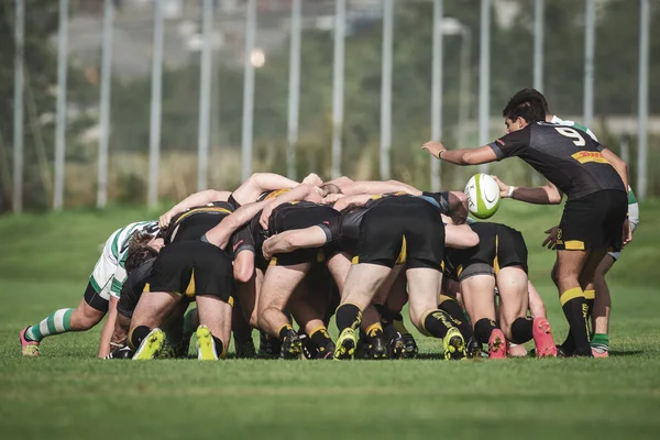 Rugbyspiel zwischen hammarby if und stockholm exiles at arstafalt — Stockfoto