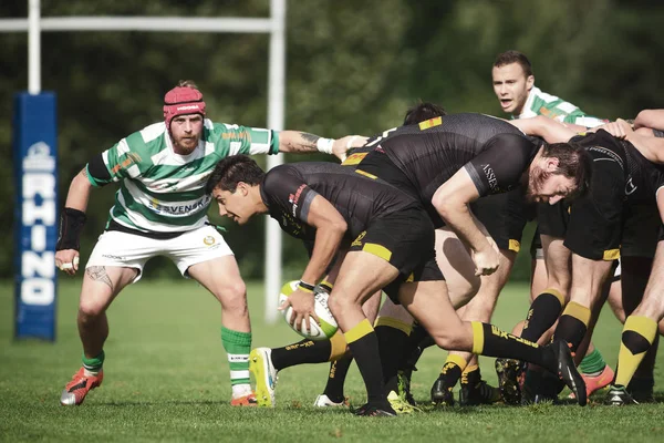 Juego de rugby entre Hammarby IF y Estocolmo Exiliados en Arstafalt —  Fotos de Stock