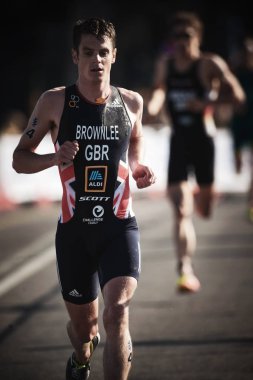 Jonathan yalak eski CI sokaklarında çalışan Brownlee (Gbr)