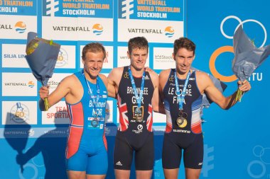 Kazanan Jonathan Brownlee (Gbr) ile Blummenfelt (Nor) ikinci ve