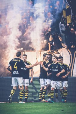 AIK fanlar futbol Derby AIK ve DIF Allsvenskan arasında