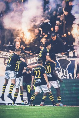 AIK fanlar futbol Derby AIK ve DIF Allsvenskan arasında