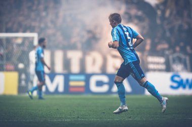 Elliot Kack (DIF) AIK ve DIF arasında futbol Derby tüm