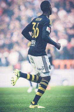 AIK ve DIF Al için arasında futbol derby, eray Goitom (AIK)