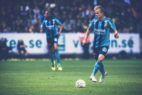 Fussball-derby zwischen aik und dif in allsvenskan — Stockfoto